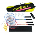 Carlton Badminton Set (4x Schläger, 3x Bälle, 1x Netz, 1x Tasche)